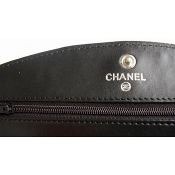 Chanel Wallet C2611 Black Lambskin Small Wallet