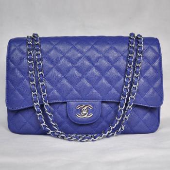 Chanel  Flap bags 28601 Blue Medium Ladies