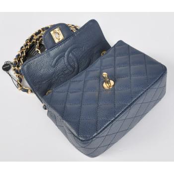 Cheap Chanel  Flap bags 1115 Blue Small Ladies