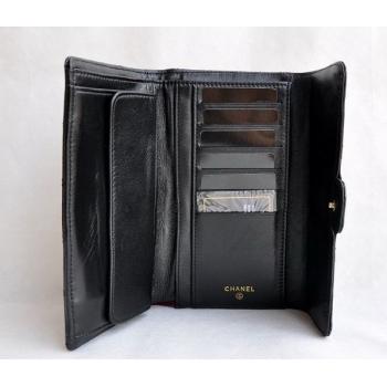 Chanel Wallet 37239 Black Card Bags Ladies