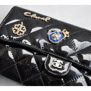 Chanel Wallet 37239 Black Card Bags Ladies