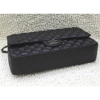 Chanel 1113 Black Lambskin Medium Bag