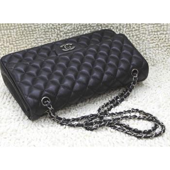 Chanel 1113 Black Lambskin Medium Bag