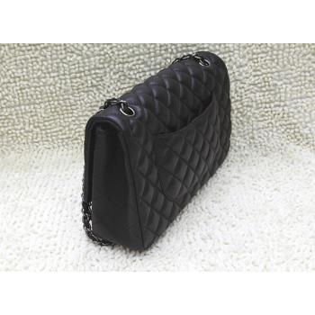 Chanel 1113 Black Lambskin Medium Bag