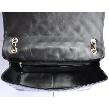 Chanel  Flap bags 47600 Black Enamel Medium Handbags