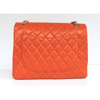 Chanel  Flap bags 1116 Orange Lambskin Ladies