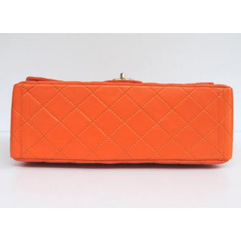 Chanel  Flap bags 1116 Orange Lambskin Ladies