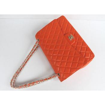 Chanel  Flap bags 1116 Orange Lambskin Ladies