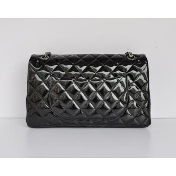 Chanel 2.55 Reissue Flap 30227 Black Enamel Cross Body Bag HM09879