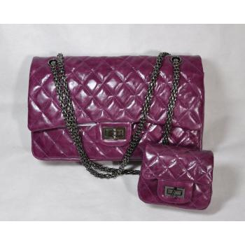 Chanel 2.55 Reissue Flap 35955 Purple Medium Cross Body Bag Replica