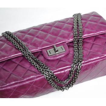 Chanel 2.55 Reissue Flap 35955 Purple Medium Cross Body Bag Replica