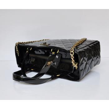 Replica Chanel 2024 New Chanel 66818 Black Enamel Ladies Handbags