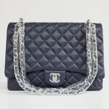 Chanel  Flap bags 1116 Blue Enamel HandBags