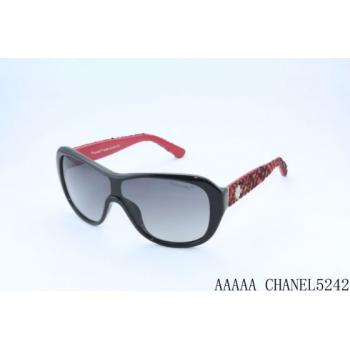 Replica Cheap  Chanel Black Oval Sunglass