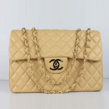 Cheap Chanel  Flap bags 1114 Apricot Lambskin Medium Bag