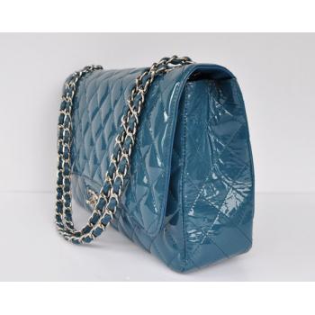 Chanel  Flap bags 28601 Blue Enamel HandBags