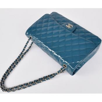 Chanel  Flap bags 28601 Blue Enamel HandBags