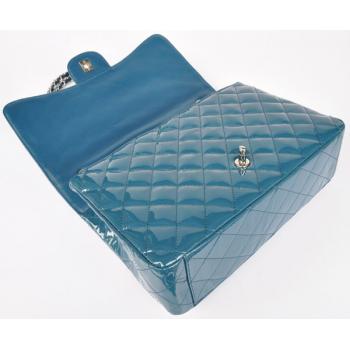 Chanel  Flap bags 28601 Blue Enamel HandBags