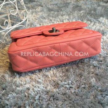 Chanel  Red Handbag Shoulder Bag Calfskin