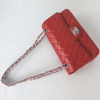 Chanel  Flap bags 01112 Red Cross Body Bag Ladies