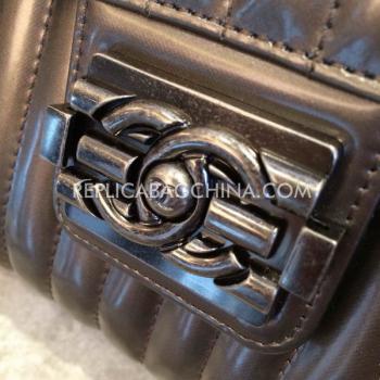 Replica Chanel  Flap Shoulder Bag Silver Leather