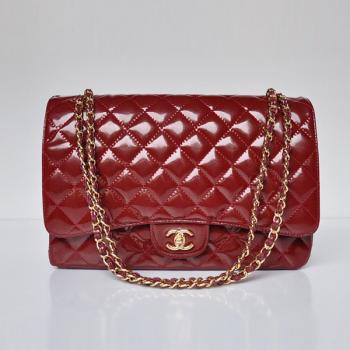 Chanel  Flap bags 47600 Red Enamel HandBags