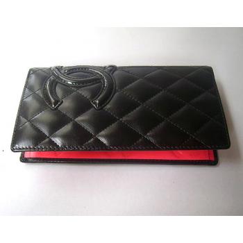 Chanel Wallet C0165 Black Lambskin Wallet