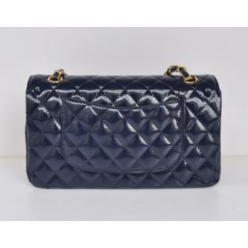 Chanel  Flap bags 1112 Blue Enamel Small Handbags