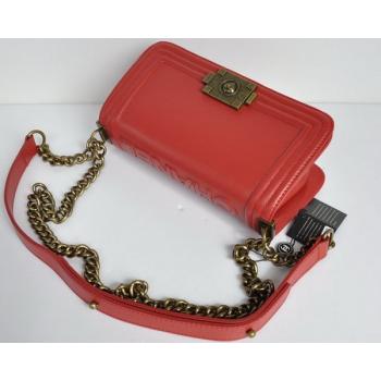 Chanel Boy Chanel bags 66713 Red Small Cross Body Bag Replica