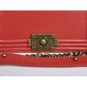 Chanel Boy Chanel bags 66713 Red Small Cross Body Bag Replica