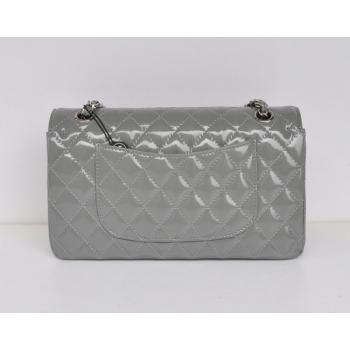 Chanel  Flap bags 1112 Grey Enamel Cross Body Bag Replica