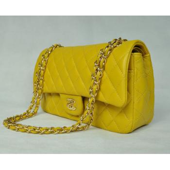 Chanel  Flap bags 1112 Yellow Cross Body Bag Ladies Replica