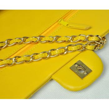 Chanel  Flap bags 1112 Yellow Cross Body Bag Ladies Replica