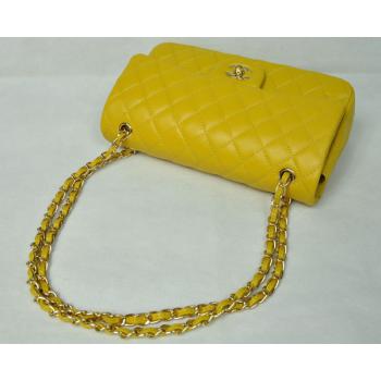 Chanel  Flap bags 1112 Yellow Cross Body Bag Ladies Replica