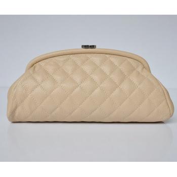 Replica Cheap Chanel Clutches 32342 Apricot Cow Leather Evening Bag