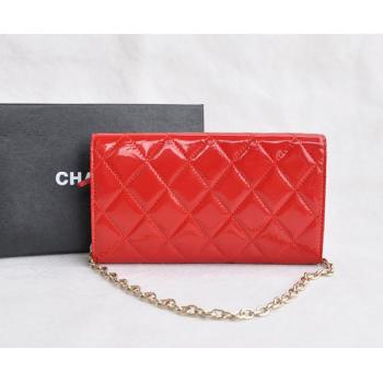 Chanel Wallet 37250 Red Enamel Ladies