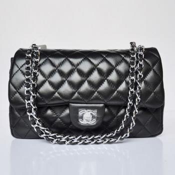 Chanel  Flap bags 1112 Black Lambskin Small Handbag