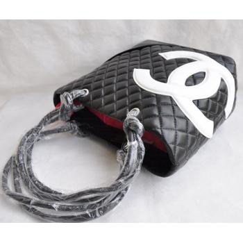 Quality Chanel Cambon bags 25168 Black Cross Body Bag Ladies