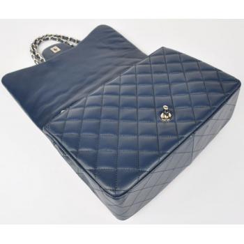 Replica Quality Chanel  Flap bags 28600 Blue Lambskin Cross Body Bag