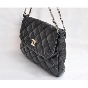 Cheap Chanel Bubble Bags 36012 Black Lambskin Large Bag