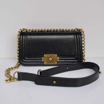 Chanel Boy Chanel bags 66713 Black Lambskin Ladies