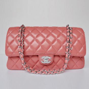 Cheap Chanel  Flap bags 1113 Pink Lambskin Cross Body Bag