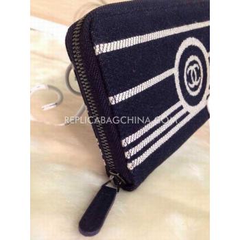 Chanel Purse New Arrival Black Wallet Denim Replica