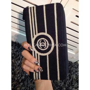 Chanel Purse New Arrival Black Wallet Denim Replica