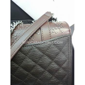 Chanel Handbag Calfskin Brown Cross Body Bag