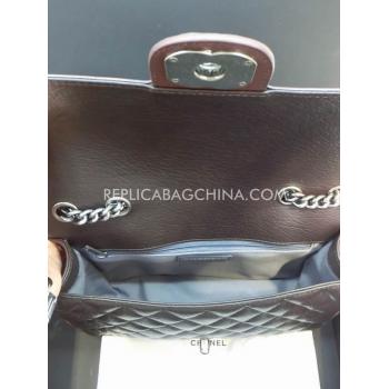 Chanel Handbag Calfskin Brown Cross Body Bag