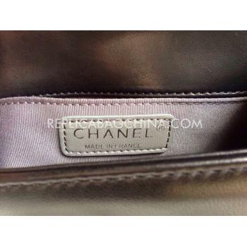 Chanel Lambskin Le Boy Black Cross Body Bag