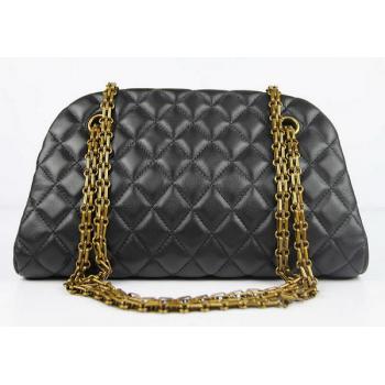 Chanel Bowling Bags 49853 Black Lambskin Ladies Bag Replica