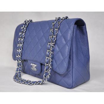 Chanel Flap Bags 28600 Blue Cross Body Bag Ladies HM11290