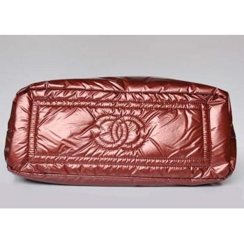 Chanel Coco bags 46960 Red Nylon Large Bag Replica